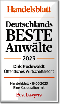 Deutschlands Beste Anwälte - Dirk Rodewoldt - Öffentliches Wirtschaftsrecht